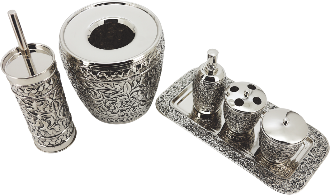 SULTANATE - 703 ‘Embossed Antique Silver Finish’