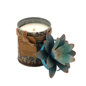 The Home Tin With Lotus Flower Candle-TLS-2