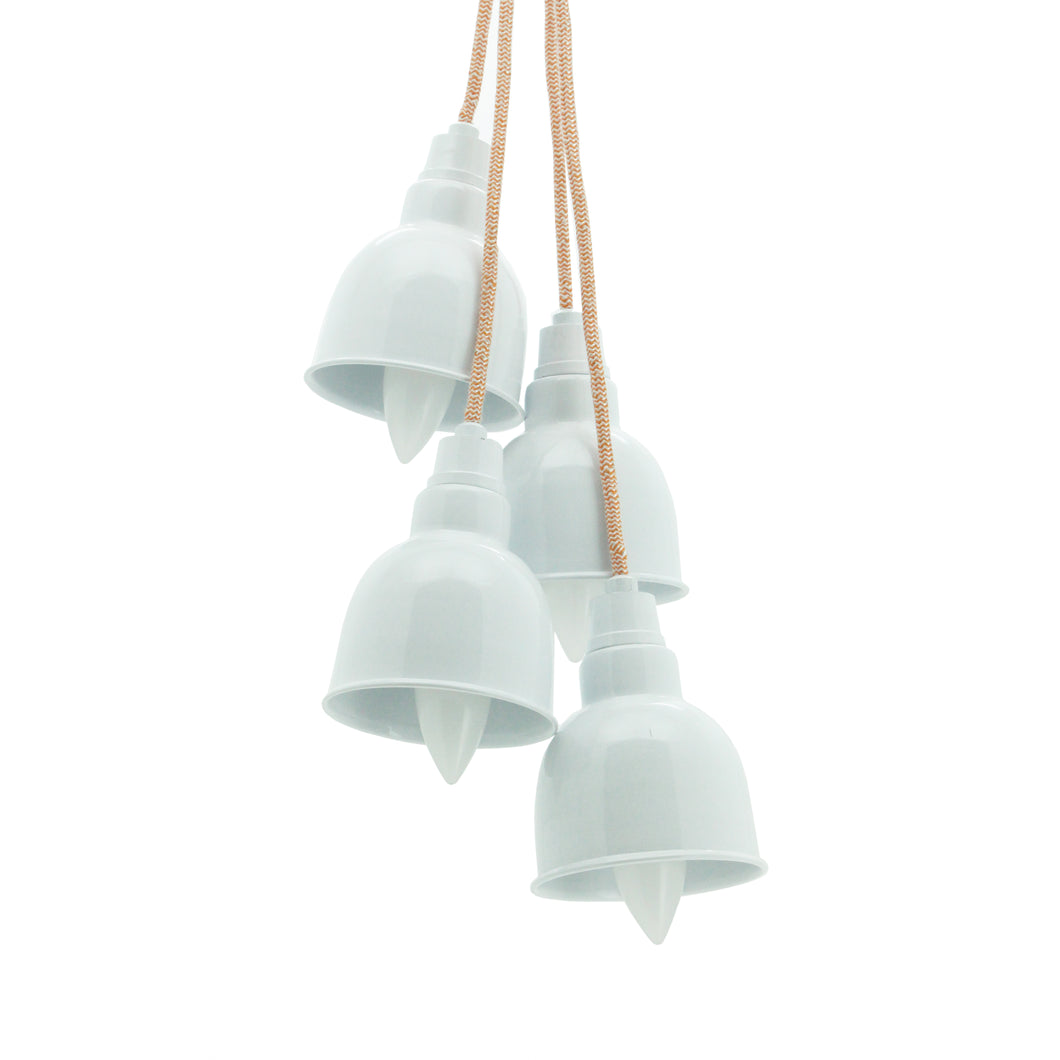 The Home Hanging Pendent Lamps Set Of 4 White - ACL01