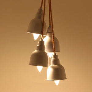 The Home Hanging Pendent Lamps Set Of 4 White - ACL01