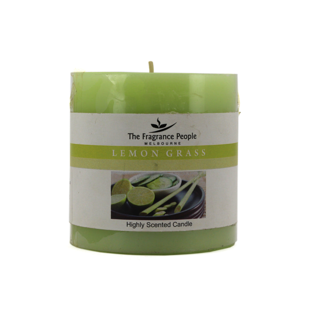 The Home Lemongrass Small Pillar Candle