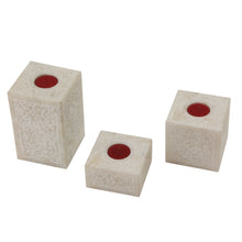 Load image into Gallery viewer, The Home T-Light Holder Square Marble Set Of 3 MTL-103
