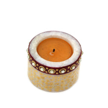 Load image into Gallery viewer, The Home T-Light Holder Candle Stand Marble Hand Painted Straight Small TLH-103
