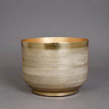 Load image into Gallery viewer, The home Bowl Planter Ridged Gold GD1304-C
