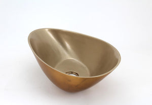 The Home Bronze Gold Eyes Wash Basin 16"X11"