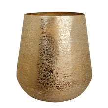 Load image into Gallery viewer, The home Medium Barrel Planter Brush Gold BG1644-B
