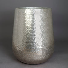 Load image into Gallery viewer, The Home Barrel Planter Hammered Medium Silver GD1644-A
