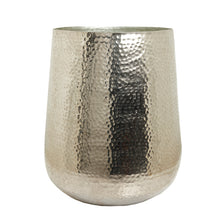 Load image into Gallery viewer, The Home Barrel Planter Hammered Small Silver GD1644-C
