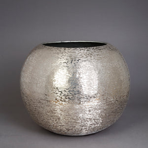 The Home Flower Pot Planter Textured Silver Small BN1500-C