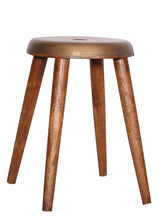 Load image into Gallery viewer, The Home Stool With Iron Top Small Brass
