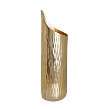 Load image into Gallery viewer, The home Medium Wall Vase Hammered Planter Gold GD970-B
