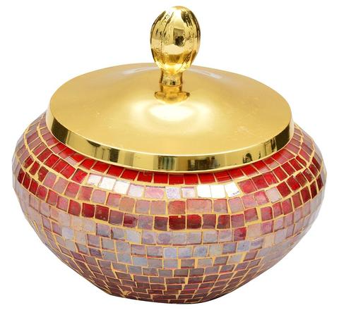 The Home Box With LId Red Gold-13134