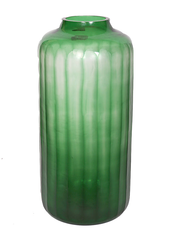 The Home Green Jar Clear With Strip-Big